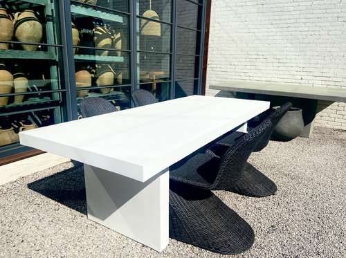 Aura Round Concrete Dining Table - Industrial - Dining Tables - by Trueform  Concrete, LLC