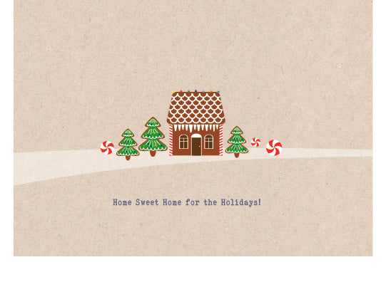 Holiday Cards - Ginger Bread Swoosh w/envelopes: as low as $0.89 per card
