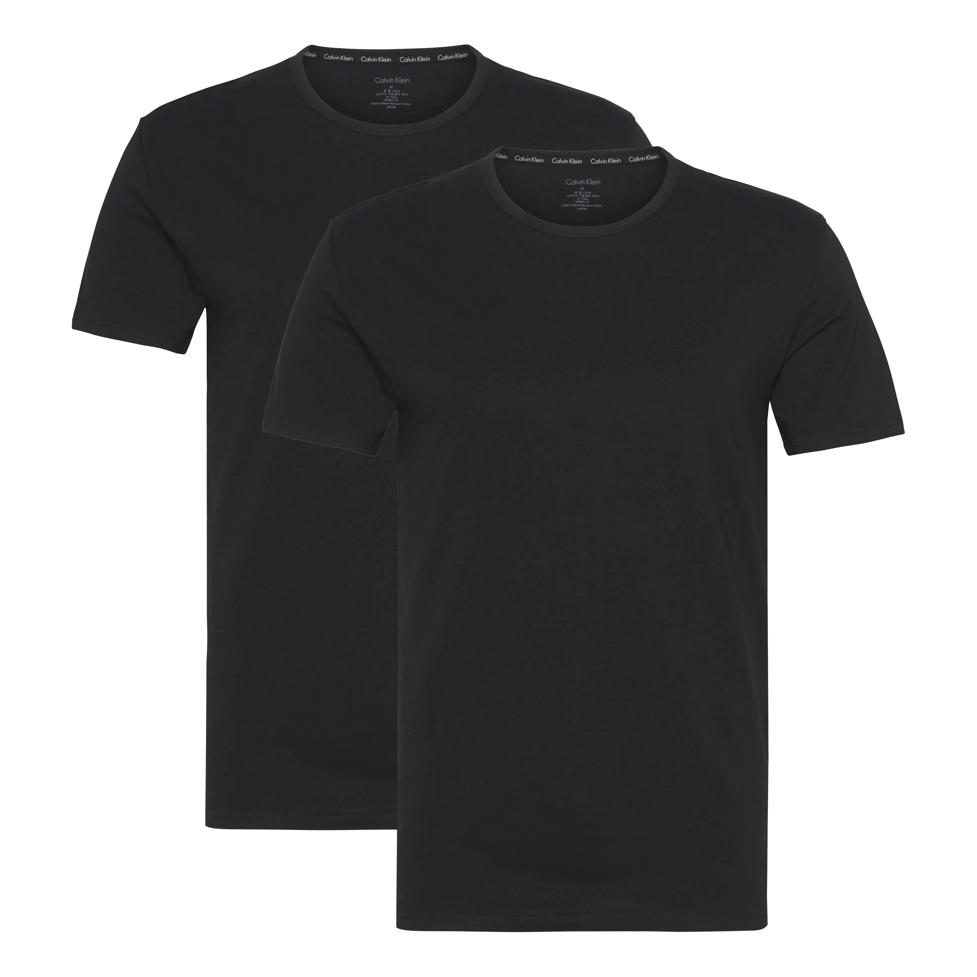 Calvin Klein crew neck t-skjorte 2-pakning - Sort