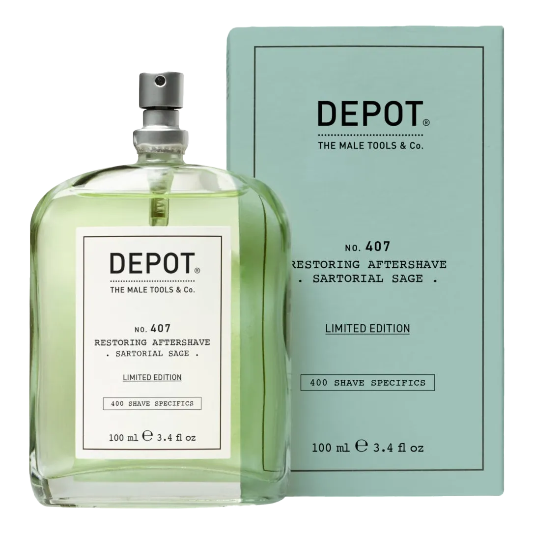 Depot No. 407 - Restoring Aftershave etterbarberingsvann - Sartorial Sage