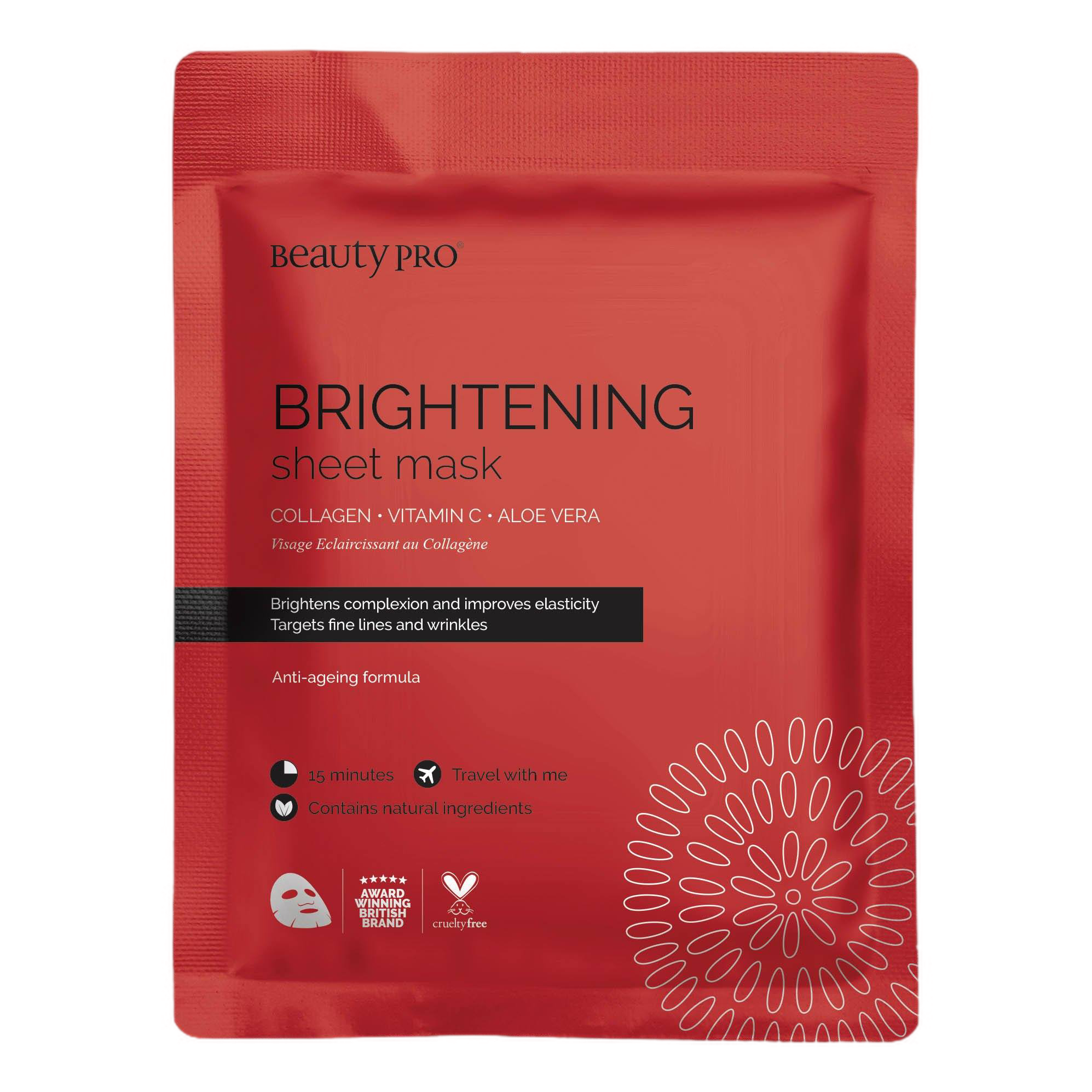 Bilde av Beauty Pro Brightening Sheet Mask Ansiktsmaske