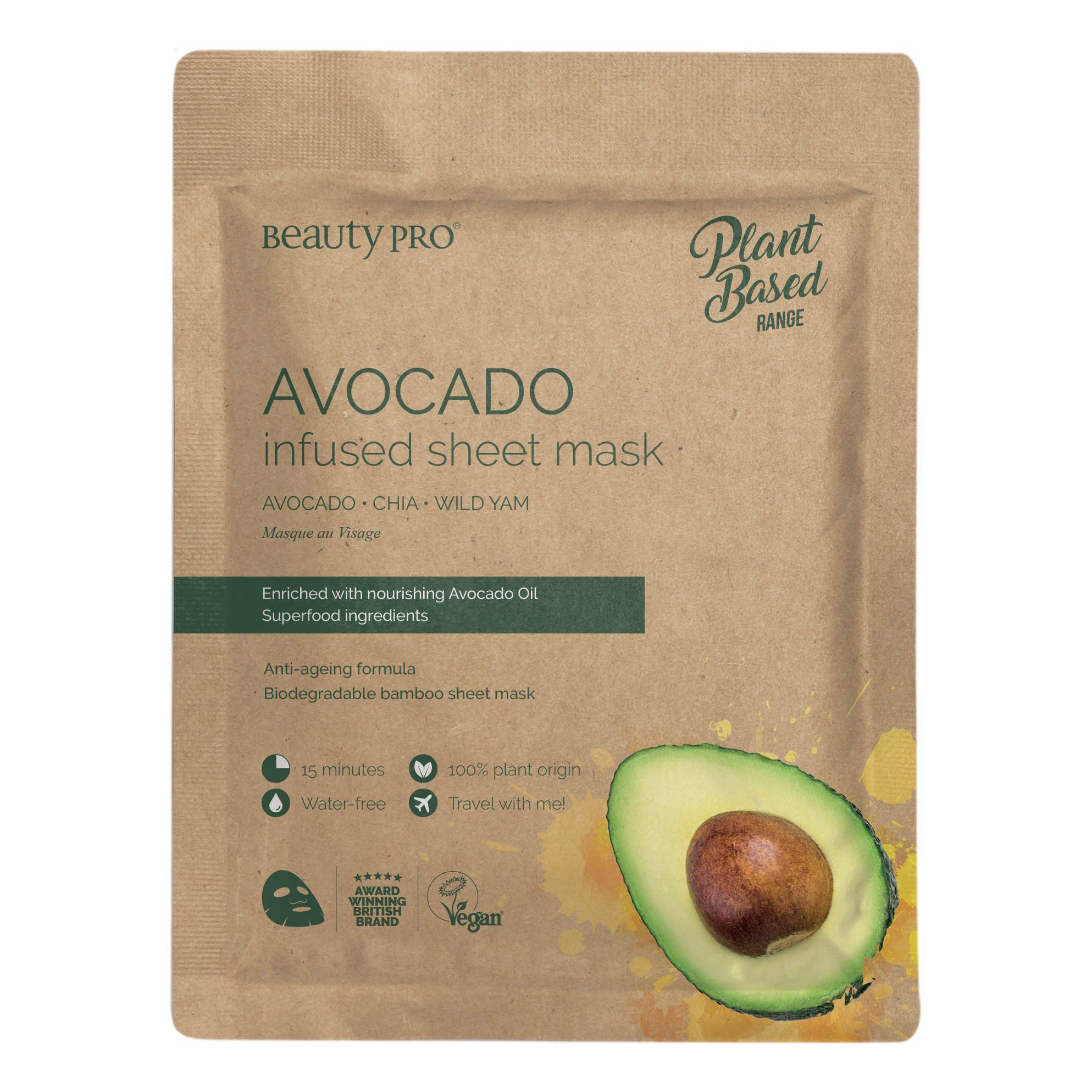 Beauty Pro Plant Based Avocado Infused ansiktsmaske