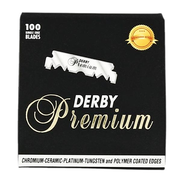 Derby Premium barberblader til shavette - 100-pakning