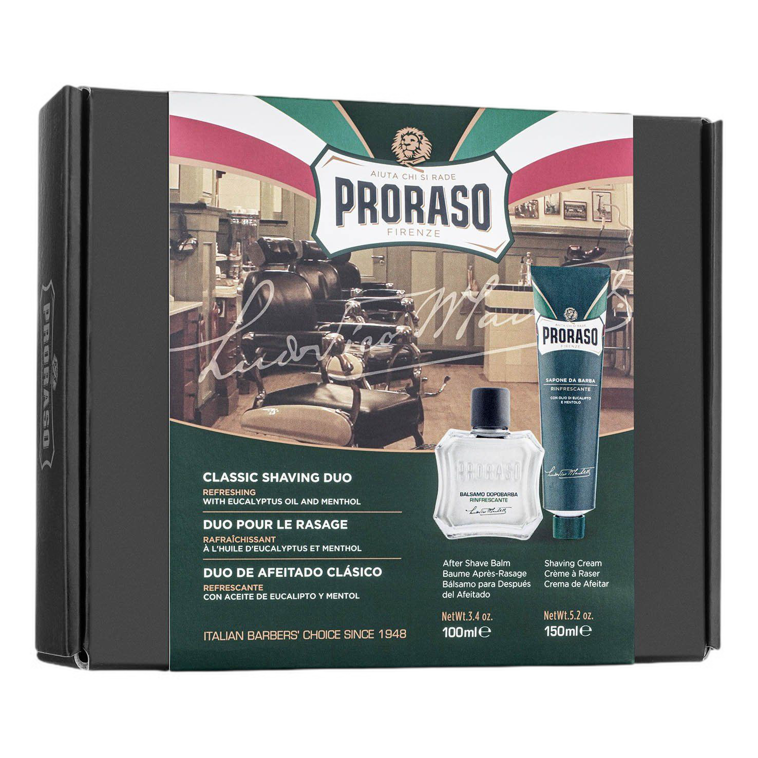 Proraso Duo Pack barberkrem og aftershave balm