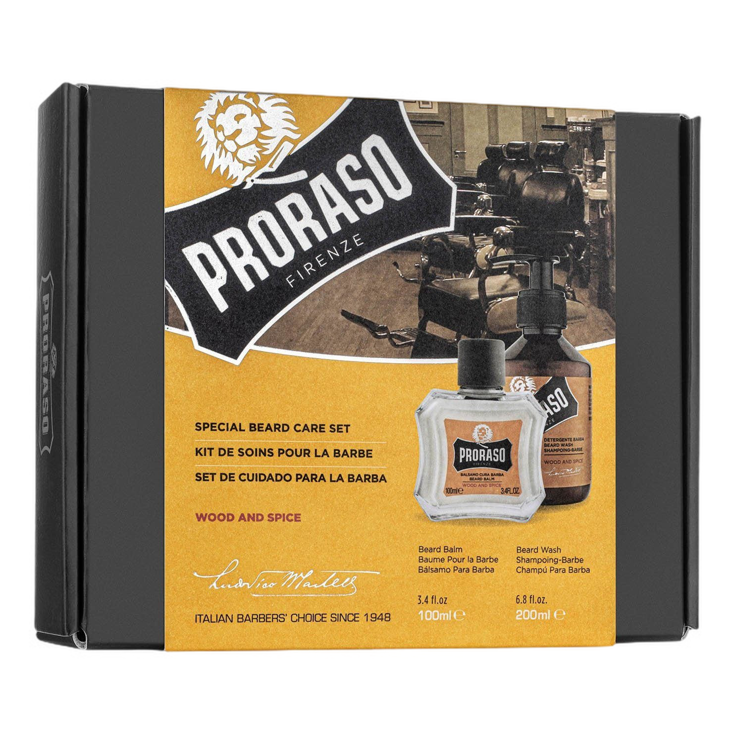 Proraso Duo Pack sjampo og skjegglotion