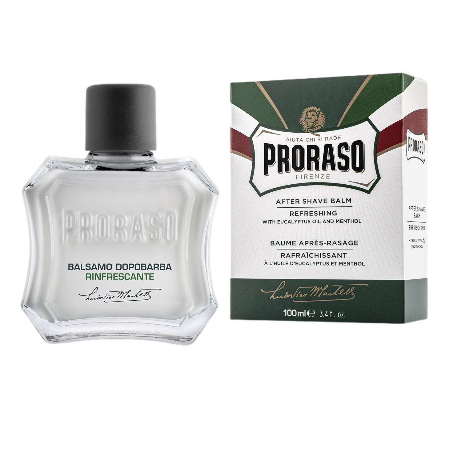 Proraso Liquid After Shave Balm - Eukalyptus og mentol