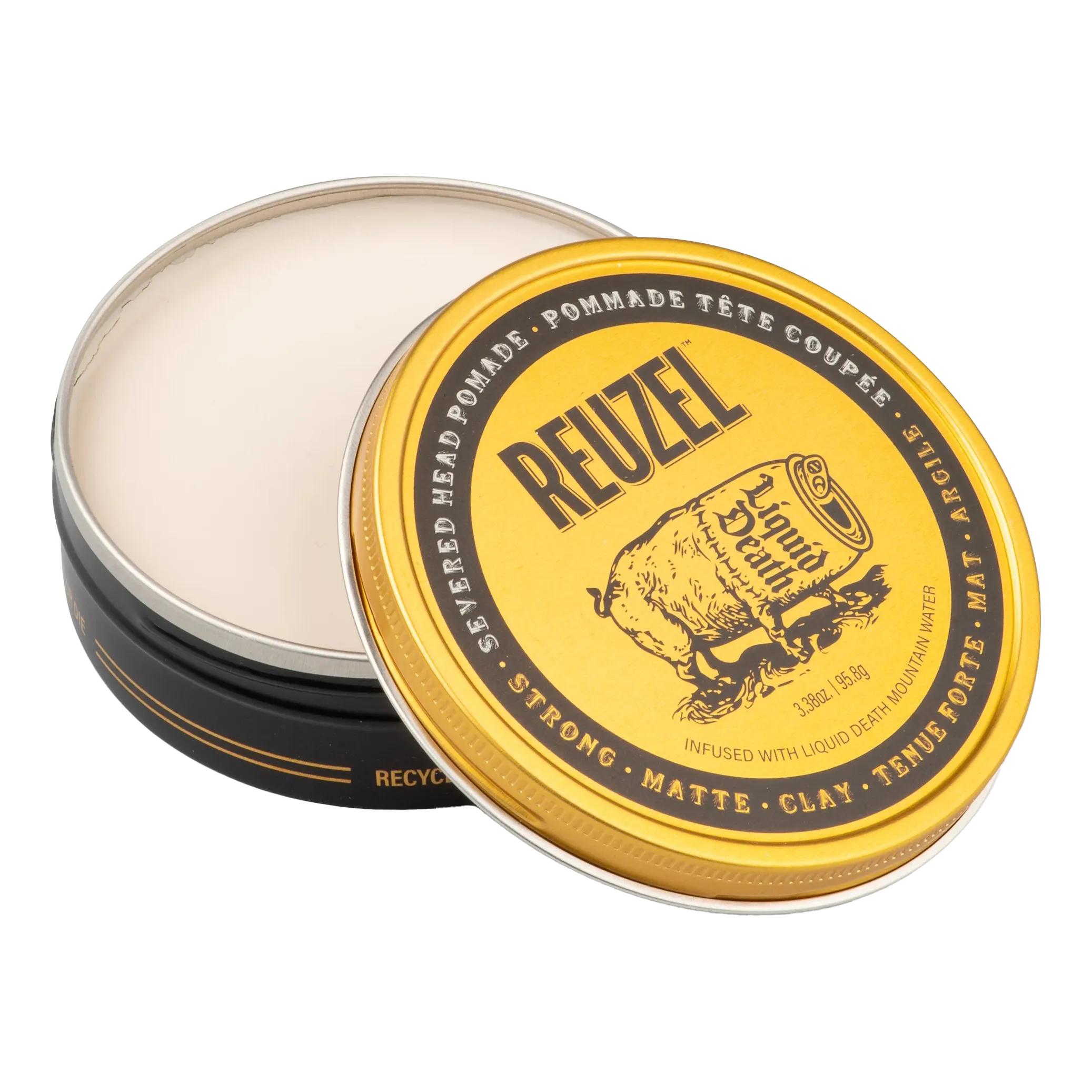 Bilde av Reuzel X Liquid Death Severed Head Strong Hold Clay Pomade