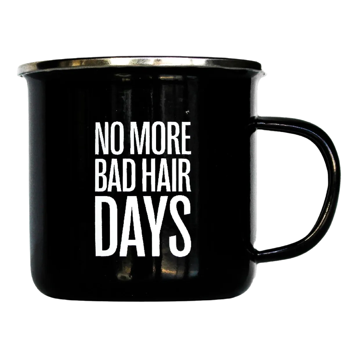 Bilde av Better Be Bold Premium Emaljekopp - No More Bad Hairdays