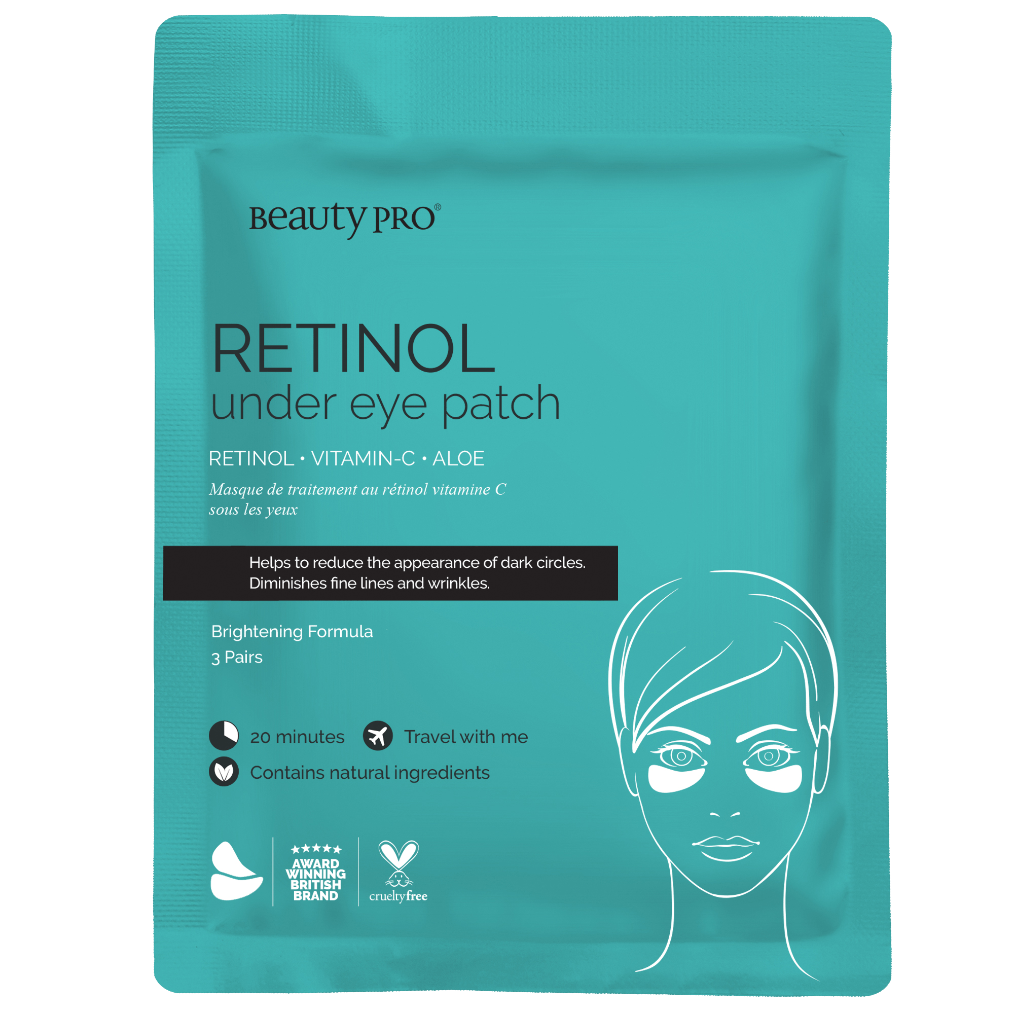 Bilde av Beauty Pro Retinol Under Eye Patch