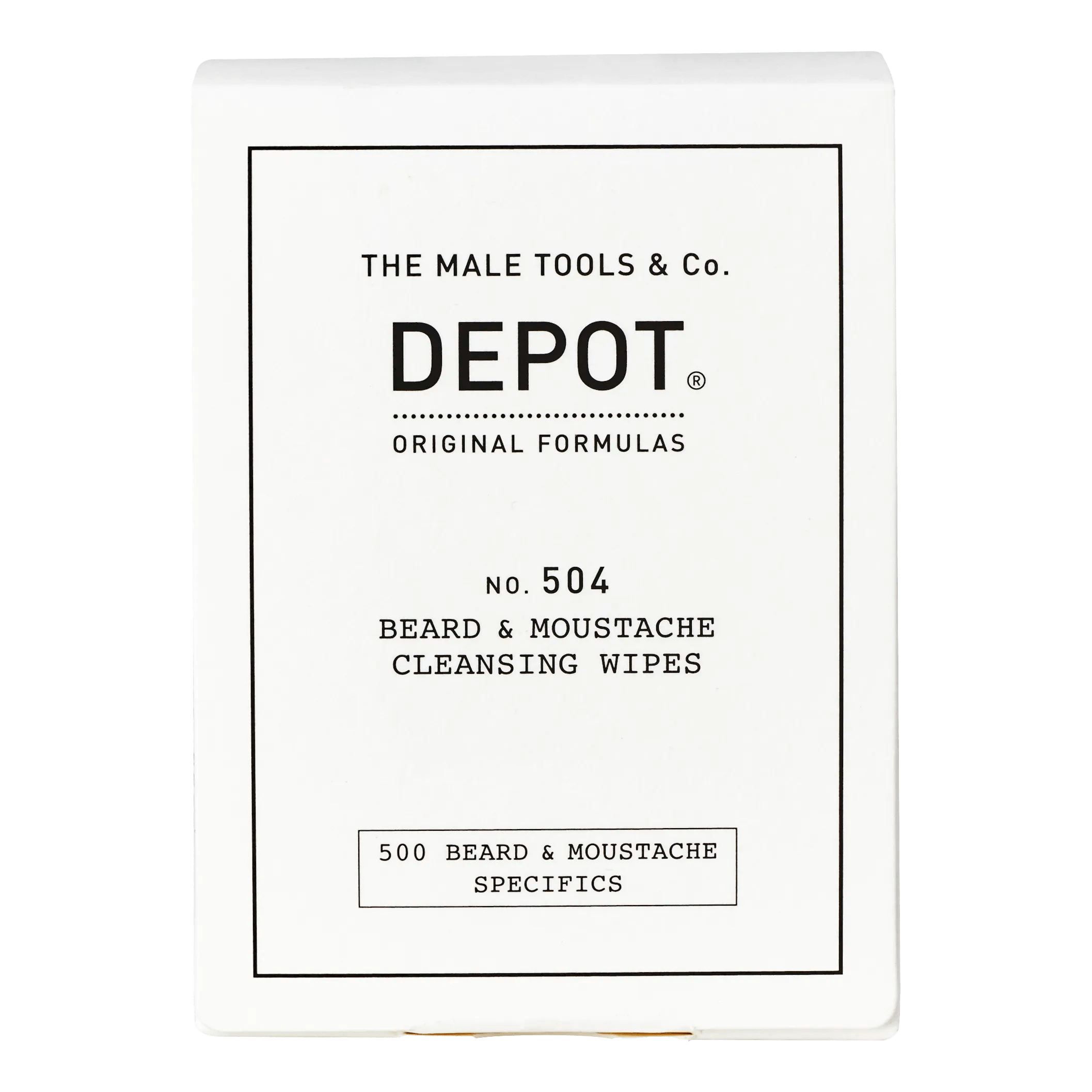 Depot No. 504 Beard & Moustache Cleansing Wipes - 12 stk.