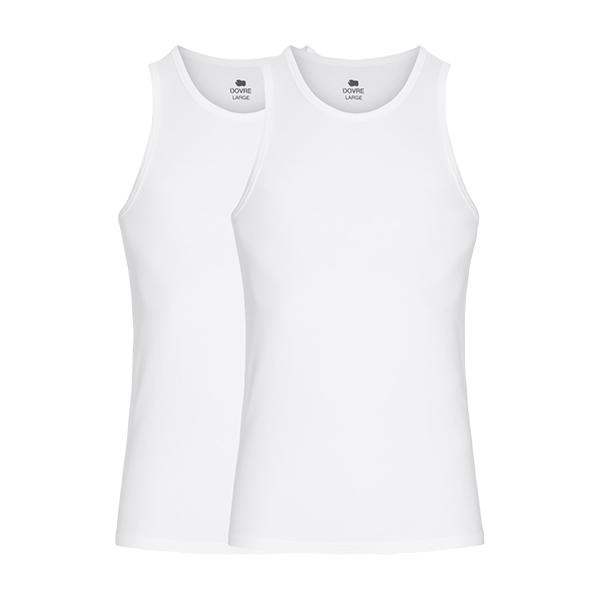 Dovre singlet bambus 2-pakning