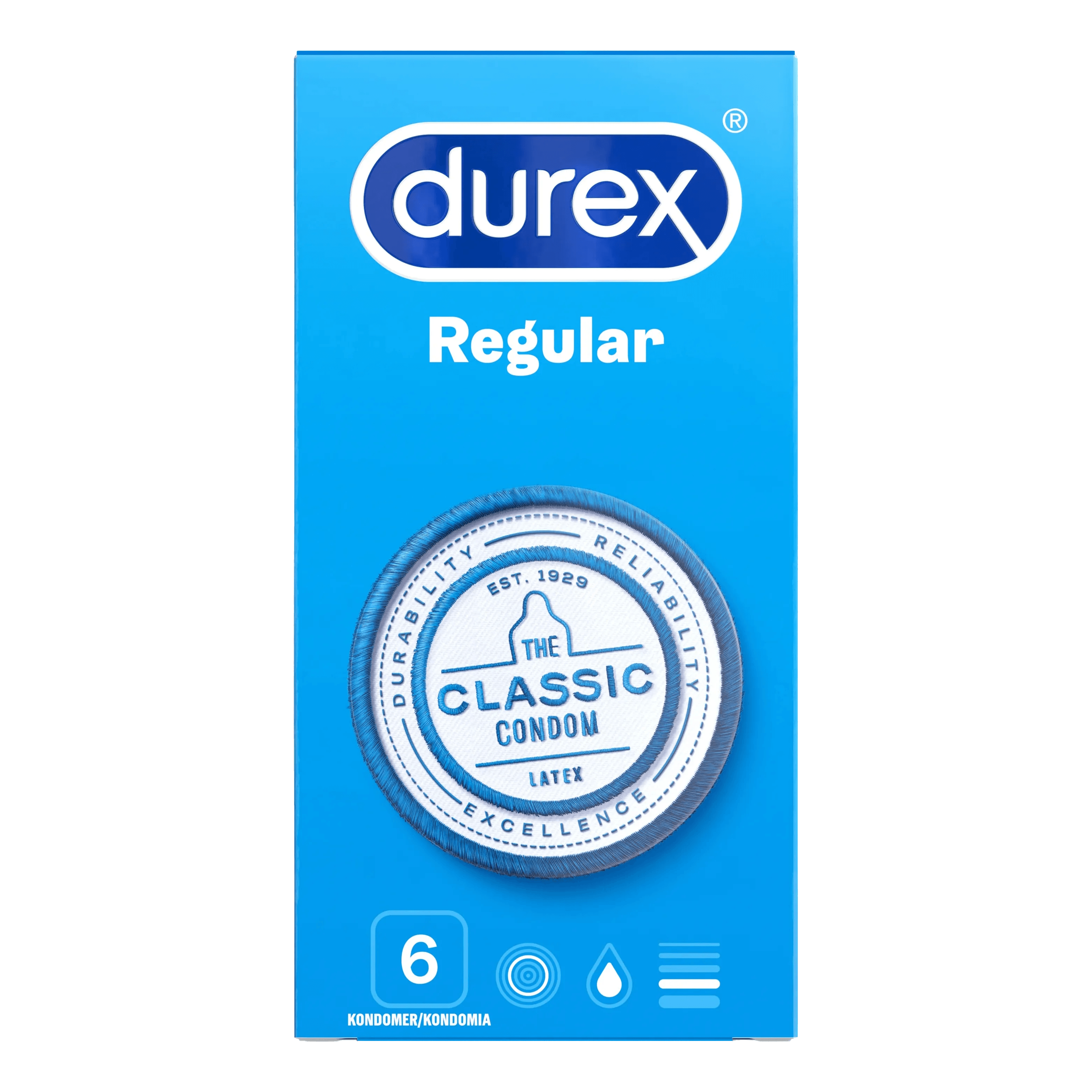 Bilde av Durex Regular Kondomer 6-pakning