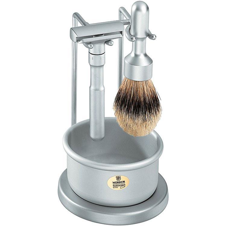 Merkur Futur Silvertip barbersett 4 deler