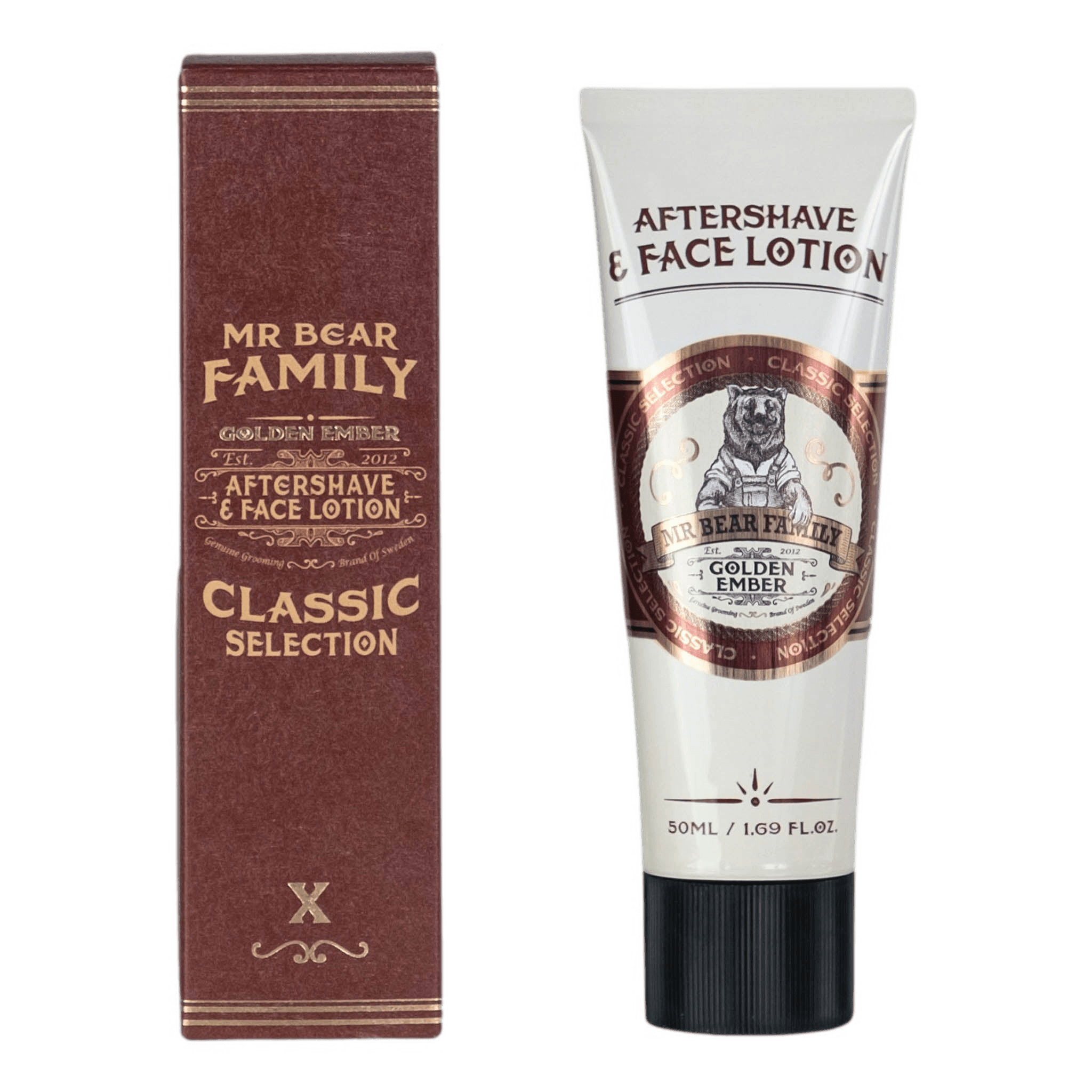 Mr Bear Golden Ember Aftershave & Face Lotion