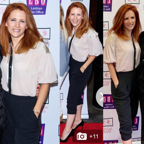 Victoria Broom, Actress, attending the Mayfair, London Premier of 'Different For Girls' - wearing The Shoreham Shirt  - July 2018