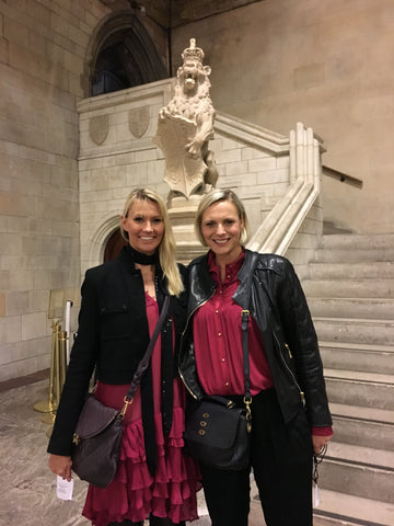 Brand Founders Tess and Kat attend the Graduate Fashion Week Reception at The Houses of Parliament, having been asked to be 2 of 22 official mentors for the graduate award winners. Both Wearing Richards Radcliffe - November 2017
