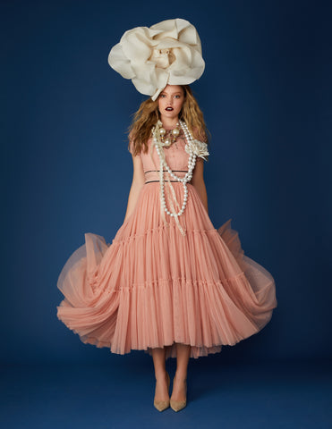 The Syon Hand Beaded Tulle Dress shot in New York | Photographed - Kimber Capriotti | Styling - Davis Carrasquillo | Model - Jessica Whitlow | Makeup - Sarah Fiorello | Hair - Jenni Wimmersted - February 2021