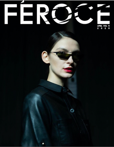 Feroce magazine featuring Savina S.S wearing the Islington Jumpsuit, Richmond Trench & Portobello Dress - Photography - Steve Mihalchik | Creative Director - N.Y Clavish | Art Director / Hairstylist - Jason Linkow - April 2020