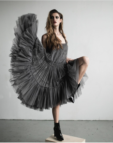 Flanelle Magazine featuring The Mayfair Tulle Dress | Photography - Walter Worch | Styling - Mars Knievel | Model - Hanna - March 2021
