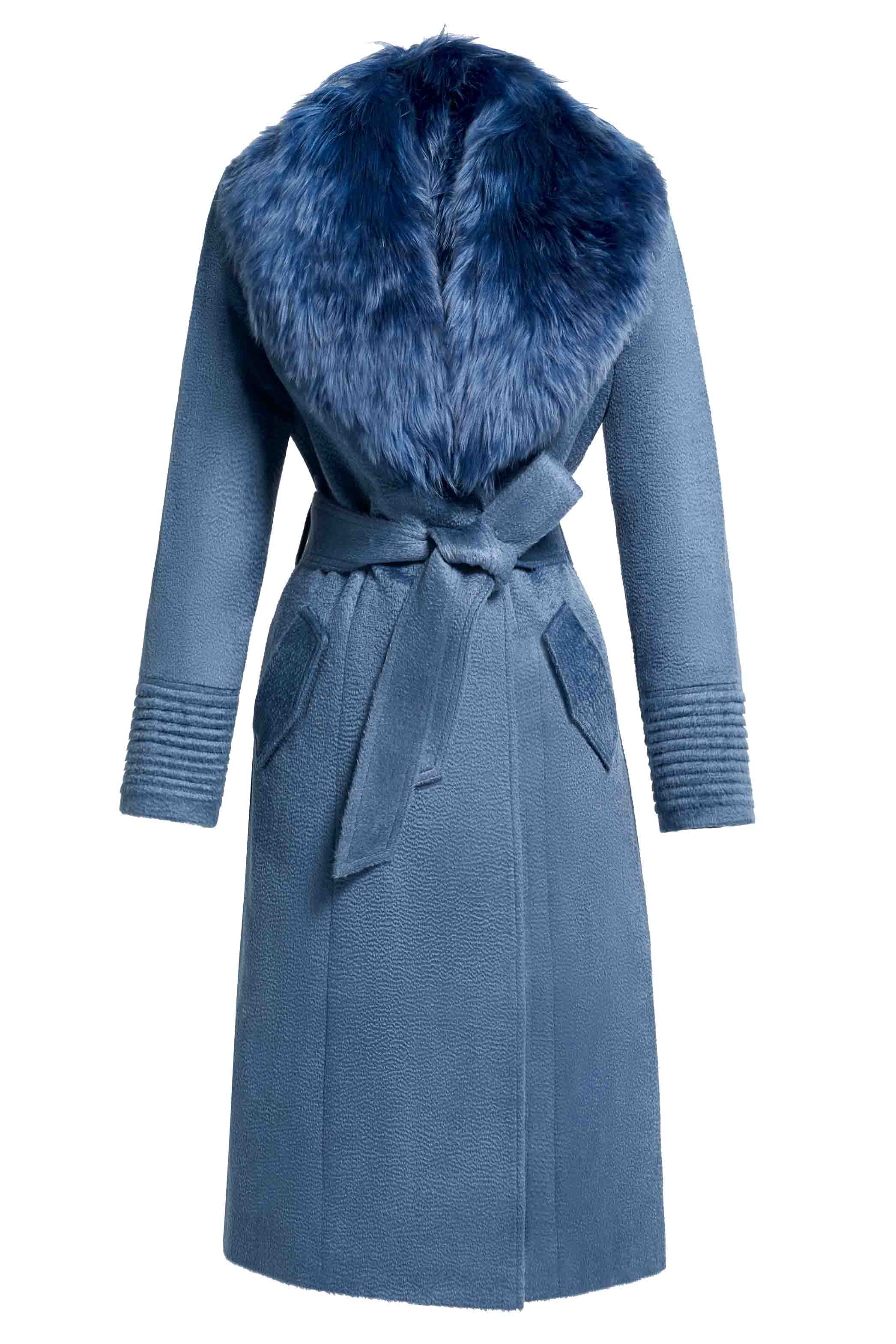 Suri Alpaca Long Coat with Fur Collar – SENTALER