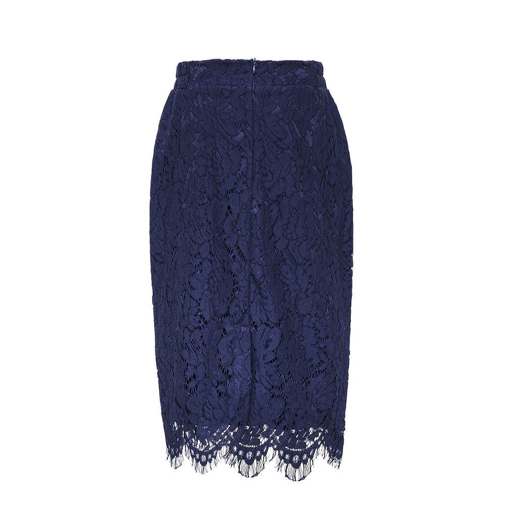 Floral Lace Fancy Hem Pencil Skirt – THEONE APPAREL