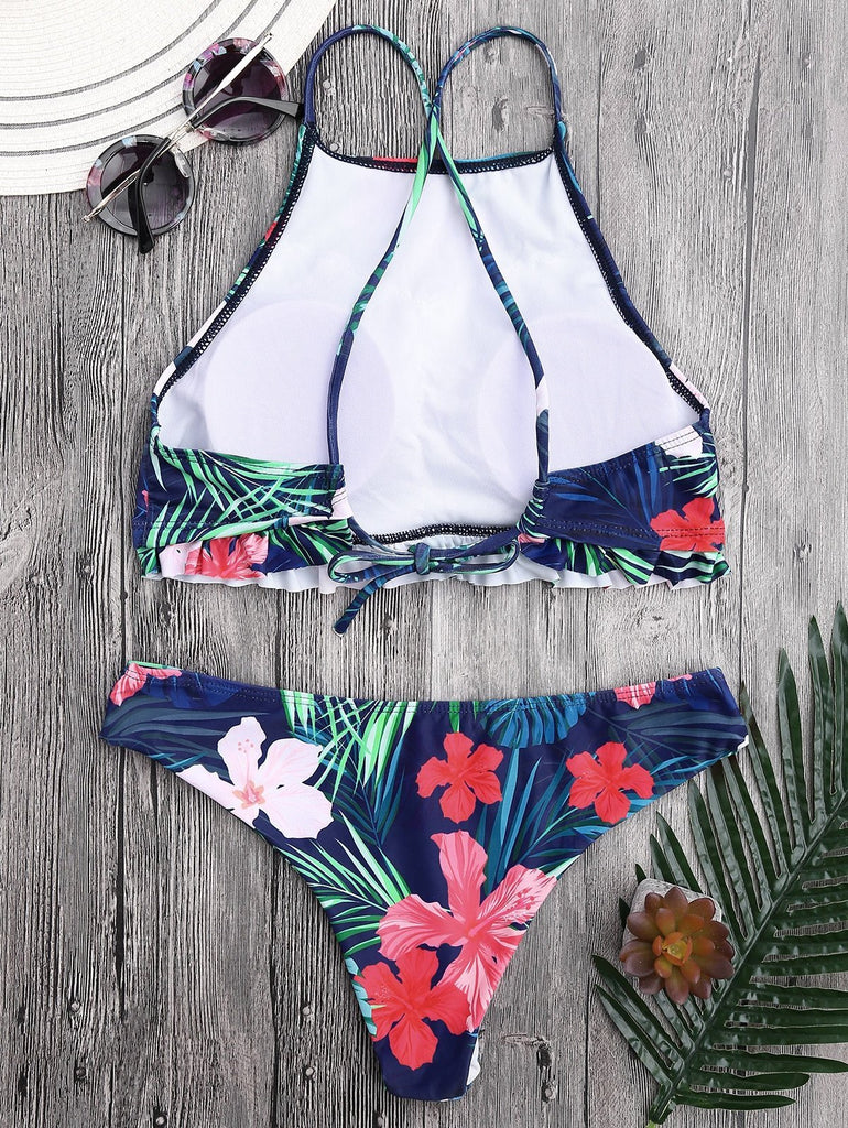 Tropical High Neck Bikini Set – THEONE APPAREL