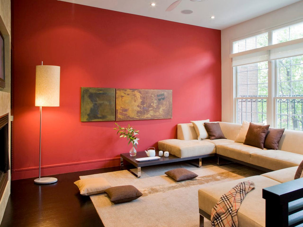 Red Living Room - Forma Design