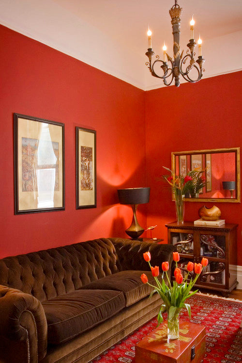 Red Living Room - Bashford Design