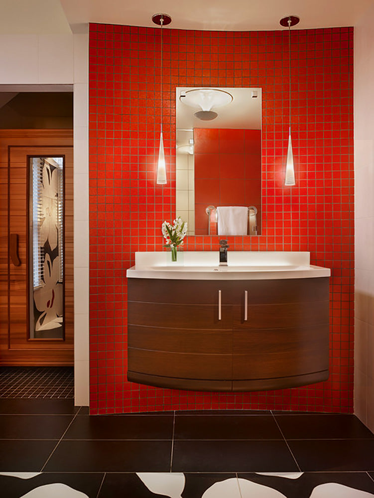 Red Bathroom - Larisa McShane