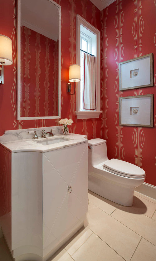 Red Bathroom - Marci Barnes
