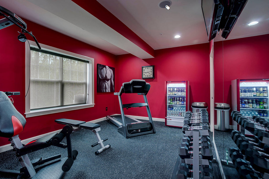 Red Home Gym - Nouveau Home & Interior Design