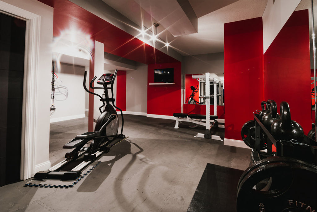 Red Home Gym - Prestige Renovations