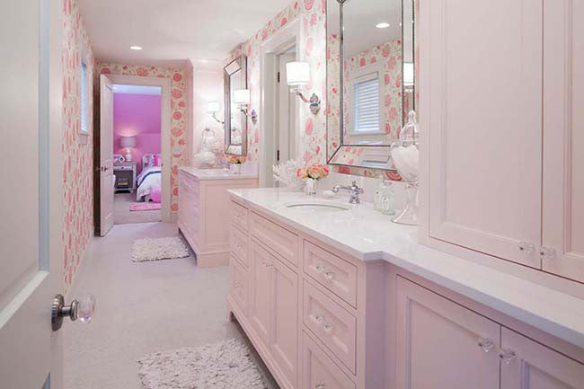 Pink bathroom