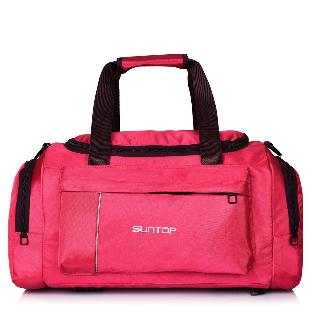 Suntop Alive Travel/Gym/Fitness Travel Duffel Bag (Pink, Purple)