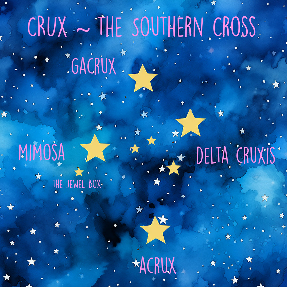 stars of the southern cross crux constellation