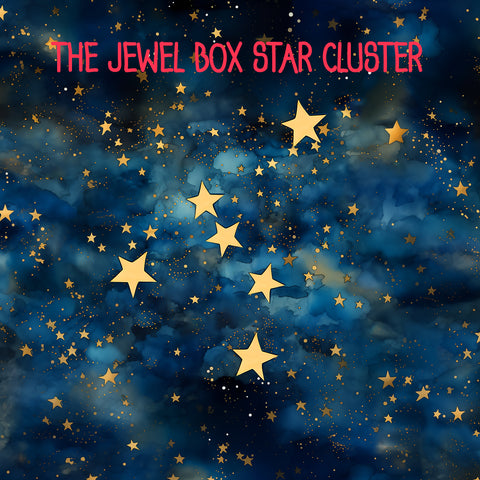 the jewel box star cluster in the southern cross constellation new zealand