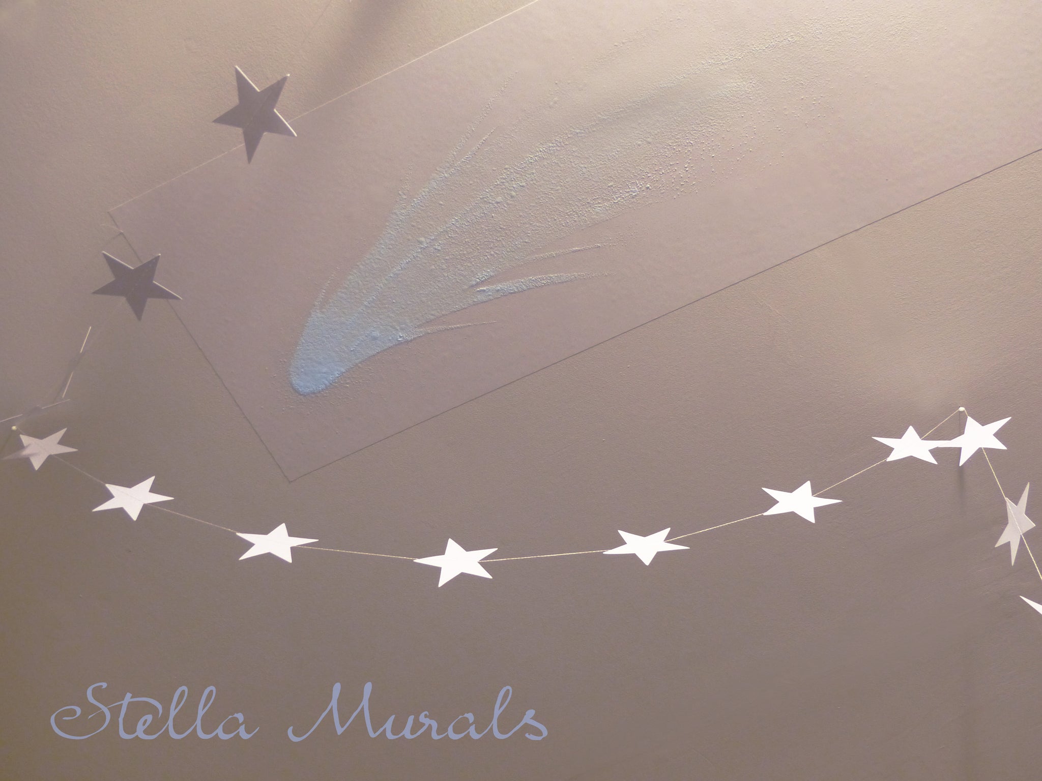 Glow in the Dark Star Ceiling  Moon, Comet, Shooting Stars