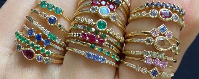 Jennie Kwon rings - traditional wedding anniversary gifts UK