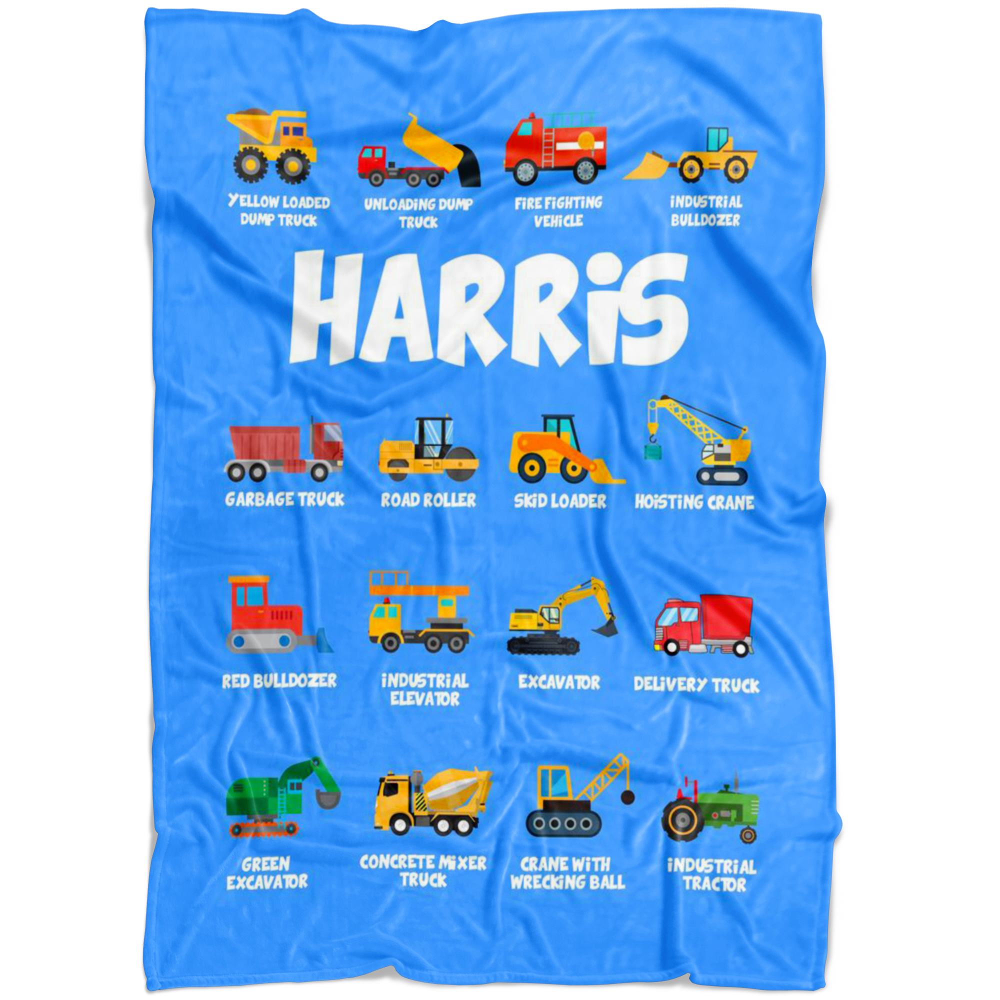 Harris Construction Blanket Blue