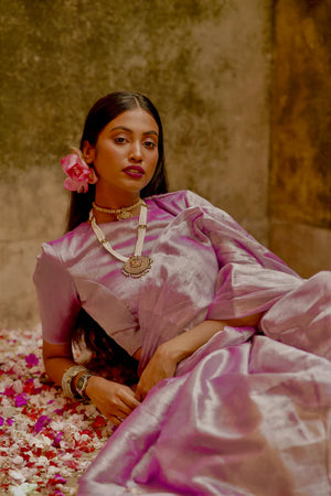 Readymade Tamba I Copper Tissue Designer Blouse - ShopBollyWear.Com