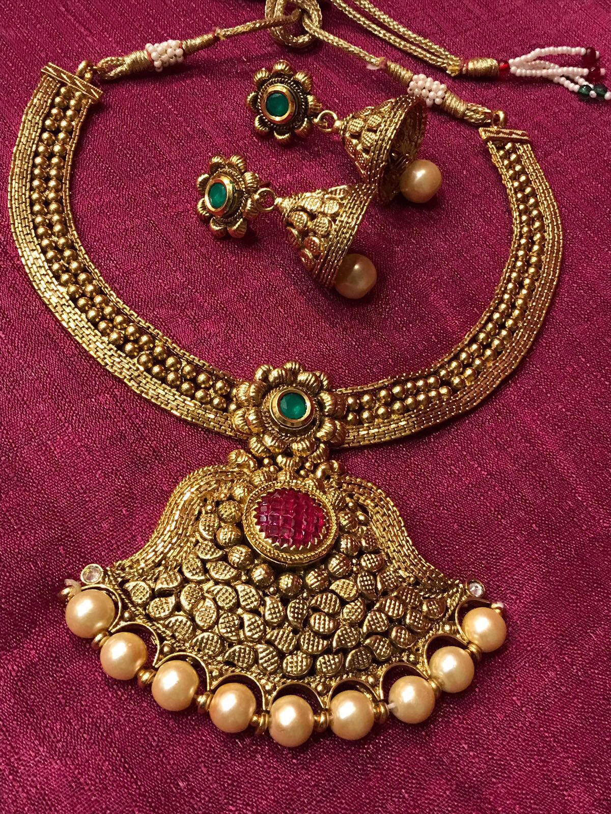 Antique Gold Plated Temple Design 