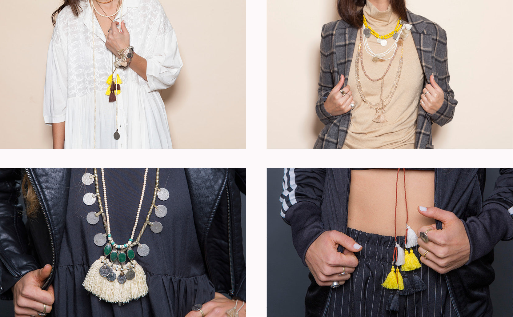 Unique Jewelery, Tassel Necklaces, Bohemian Fashion, Artisan Design, Statement Necklaces, Gypsy Style