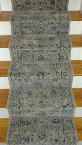 Ancient Garden Grey 26 inch hall and Stair Runner