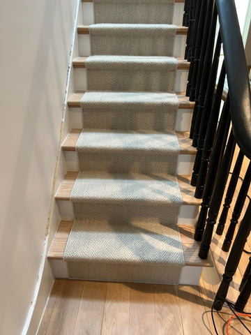 heatherly cashmere installation in brooklyn ny serged in a 24 inch width