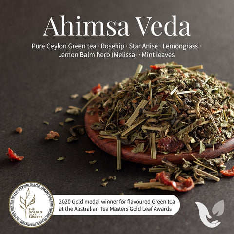Ahimsa Veda pure Ceylon green tea