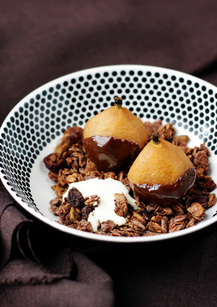 Earl Grey Spiced Poached Pears