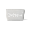 Bridesmaid Makeup Bag in Grey