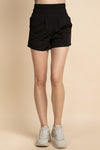 Wide Band Shorts - Black