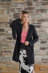 Ellie Fringe Blazer in Black