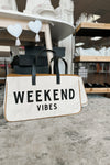 Weekend Vibes Canvas Tote